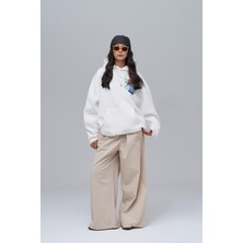 Saw Urbanity Awaken Oversize Sweatshirt Kadın Ekru