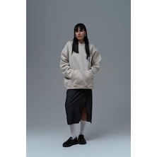 Saw Urbanity Wild Spirit Oversize Sweatshirt Kadın Stone
