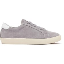 Derimod Kadın Gri Bağcıklı Süet Deri Sneaker 26PFD371310