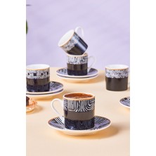 UltraMint 6 Kişilik Kahve Fincanı Seti, 90 Ml, Şık ve Dayanıklı Tasarım
