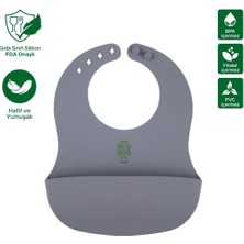 Been Silikon Mama Önlüğü Gri