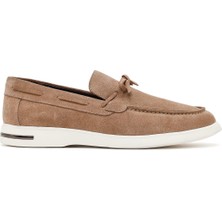 Derimod Erkek Vizon Süet Deri Casual Loafer 26SFD670810