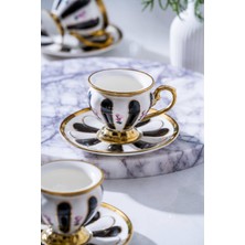 UltraMint Şık 6 Kişilik Kahve Fincanı Takımı, 90 Ml, Modern Tasarım