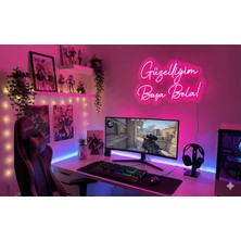 Neonled "güzelliğim Başa Bela" Neon LED Yazı Dekoratif Aydınlatma (61X38 Cm)