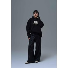 Saw Urbanity Portrait Of A Generation Oversize Sweatshirt Kadın Siyah
