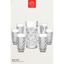 UltraMint Şık Italyan Kristal 7’li Sürahi ve Bardak Seti RCR-73285