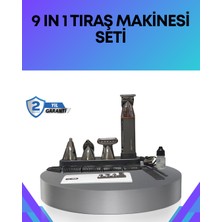 Aksiyon Global Çok Fonksiyonlu 9’u 1 Arada Tıraş Makinesi Şarjlı Saç Sakal Düzeltici - Lisinya