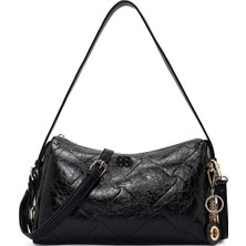 Derimod Kadın Siyah Uzun Askılı Charmlı Omuz Çantası 26PBD262718