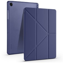 Samsung Galaxy Tab A9+ Plus / A11+ Plus Uyumlu Üçgen Standlı Uyandırma Fonksiyonlu Tablet Kılıfı