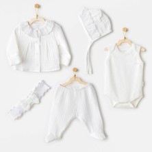 Timboxstore AC25840 Natural Gift Müslin 5'li Hastane Çıkışı White