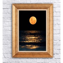 Giyense Altın Çerçeveli Paspartulu Manzara Tablo DF0883