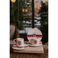 UltraMint El Yazılı Beşiktaş 6 Kişilik Kahve Fincan Takımı