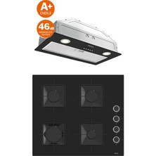 Ferre Mega Plus Serisi 2'li Cam Ankastre Set Ocak + Gömme Aspiratör (SS205-D050SA)