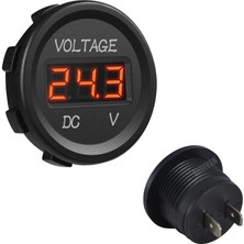 Shuivan Shuıvan Dijital Voltmetre Akü Voltaj Göstergesi 12V/24V (Kırmızı Işık)