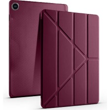 Samsung Galaxy Tab A9+ Plus / A11+ Plus Uyumlu Üçgen Standlı Uyandırma Fonksiyonlu Tablet Kılıfı