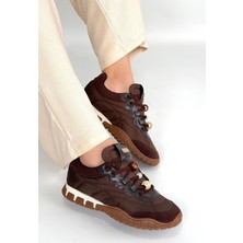 Shoegar Tues Kahverengi Nubuk Bağcıklı Spor Ayakkabı