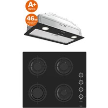 Ferre Mega Plus Serisi 2'li Cam Ankastre Set Ocak + Gömme Aspiratör (CS205-D050SA)