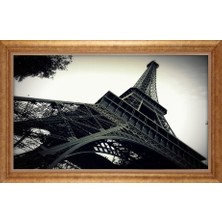 Giyense Altın Çerçeveli Paspartulu Manzara Tablo DF1553