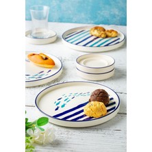 UltraMint 18 Parça 6 Kişilik Marin Stackable Kahvaltı ve Çay Takımı Seti