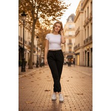 Seviliko Paça Bel Lastikli Şardonlu Kalın Eşofman Altı