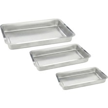 Özbir Paslanmaz Çelik Küçük Meze Küveti ve Reyon Kabı Çok Amaçlı Sunum 16X28 cm