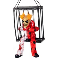 NW NessiWorld Hareketli Sesli Sensörlü Mahkum Joker Iskelet Dekorasyon 22X27 cm