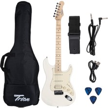 Trion TGP-112-WH  Aksesuar ve Amfi Dahil Beyaz Elektro Gitar Seti