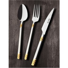 UltraMint Şık 60 Parça Çelik-Krom Sofra Takımı, Pratik ve Dayanıklı Tasarım