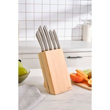 UltraMint Şefler Için 6 Parça Standlı Bıçak Seti, Pratik ve Şık Tasarım