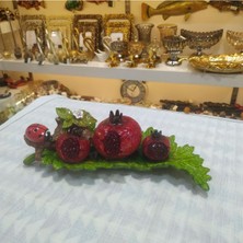 UltraMint Şık Nar Figürlü Dekoratif Tabak, Evinize Zariflik Katacak Tasarım