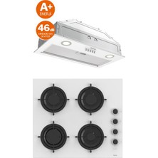 Ferre Mega Plus Serisi 2'li Cam Ankastre Set Ocak + Gömme Aspiratör (CS206-D051SA)