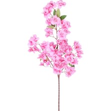 Yapay Çiçek Sitesi Kaliteli Yapay Bahar Dalı Çiçeği Açık Pembe 85 cm