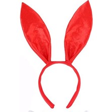 NW NessiWorld Pembe Renk Saten Kaplama Şekil Verilebilir Tavşan Kulak Taç 35X11 cm