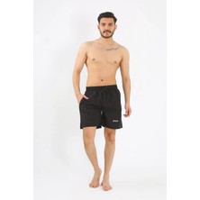 Veralya Moda Erkek Siyah Deniz Şortu