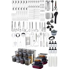 UltraMint 134 Parça Paslanmaz Çelik Çeyiz Takımı, Şık ve Dayanıklı Set