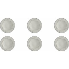 UltraMint Şık 21CM Çukur Tabak 6'lı Set, Zarif ve Dayanıklı Tasarım