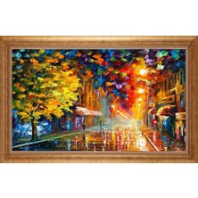 Giyense Altın Çerçeveli Paspartulu Manzara Tablo DF1356