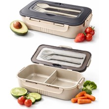 AY&ÇA Home Taşınabilir Yemek Kabı Lunchbox Diyet, Okul Beslenme Kutusu Saklama Kabı Çatal Kaşıklı Sefer Tası