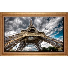 Giyense Altın Çerçeveli Paspartulu Manzara Tablo DF1324