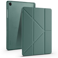 Samsung Galaxy Tab A9+ Plus / A11+ Plus Uyumlu Üçgen Standlı Uyandırma Fonksiyonlu Tablet Kılıfı