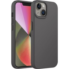 Bix iPhone 13 / 14 Silikon Kılıf Magsafe Uyumlu Güçlü Koruma Darbe Emici Seramik Gri