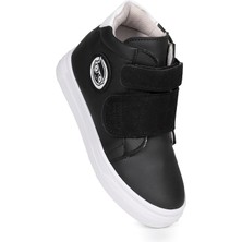 Kiko Kids Coyote Cırtlı Kız Çocuk Günlük Bot Ayakkabı Siyah