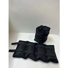 Me&ra Sport El Ayak Bilek  Ağırlığı Siyah  2 kg x 2 Adet  Toplam 4 kg Kum Torbası Egzersiz Set Ağırlık Seti