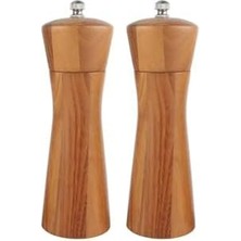 Storemax Akasya Komple Ahşap Gövdeli Tuz Karabiber Değirmeni Baharat Öğütücüsü 16 cm - 2 Adet - 395