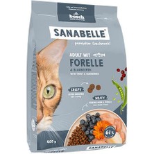 Sanabelle Life Alabalıklı ve Yaban Mersinli Yetişkin Kuru Kedi Maması 400 gr