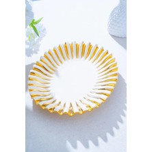 UltraMint Oval Sunum Tabak, 38 Cm, Şık ve Zarif Dekorasyon Eşyası