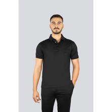 Emporio Armani Erkek Normal Kesim Pamuklu Kısa Kollu Siyah1 Polo Yaka T-Shirt EM003002 AF10761-UC001
