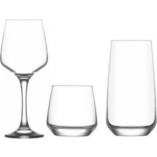 UltraMint Şık 36 Parça Su ve Meşrubat Bardak Seti, Zarif ve Dayanıklı Tasarım