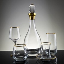 UltraMint 61 Parça 12 Kişilik Soft Gold Su Takımı, Şık ve Dayanıklı Set