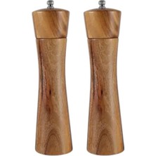 Storemax Akasya Komple Ahşap Gövdeli Tuz Karabiber Değirmeni Baharat Öğütücüsü 21 cm - 2 Adet - 396